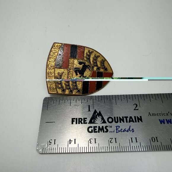 Vintage Original Porsche Hood Crest Badge Stuttgart Emblem - Picture 6 of 8